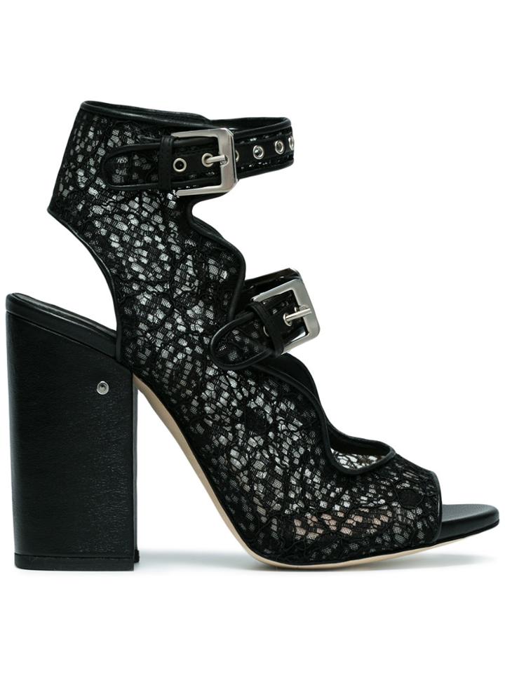 Laurence Dacade Nelen 110 Mesh Lace Sandals - Black