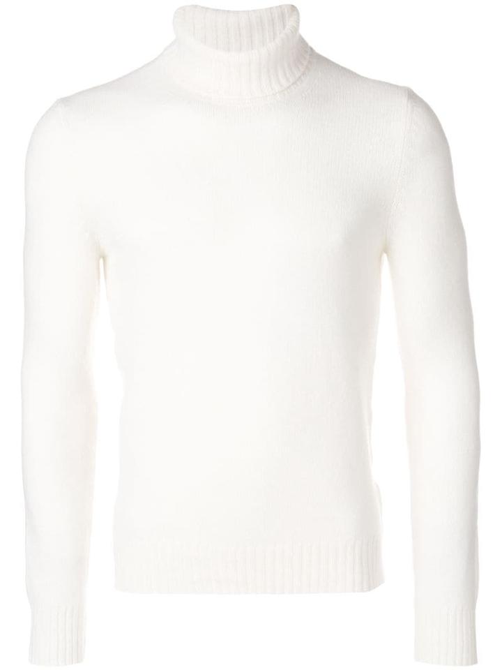 La Fileria For D'aniello Ribbed Turtle Neck Jumper - Neutrals