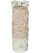 Marni Embellished Shift Dress - White