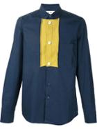 Marni Sweater Detail Shirt, Men's, Size: 48, Blue, Cotton
