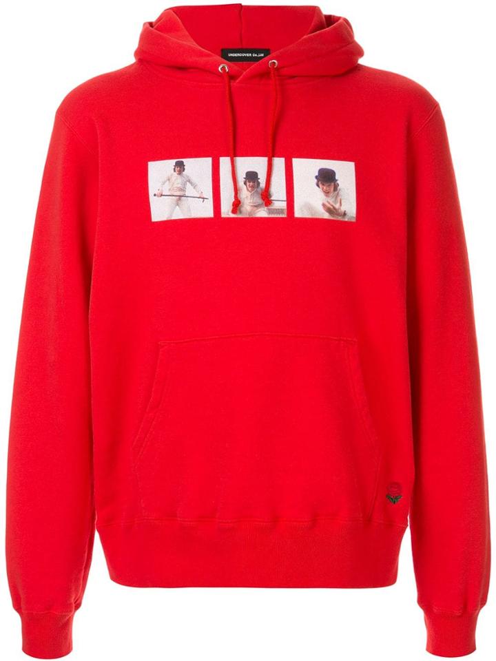 Undercover Photo-print Drawstring Hoodie - A Red