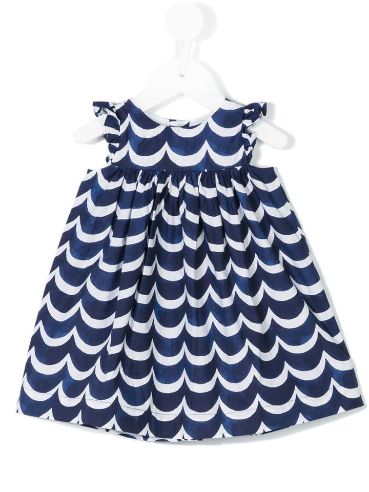 Scalloped Pattern Dress - Kids - Cotton - 36 Mth, Blue, Tartine Et Chocolat