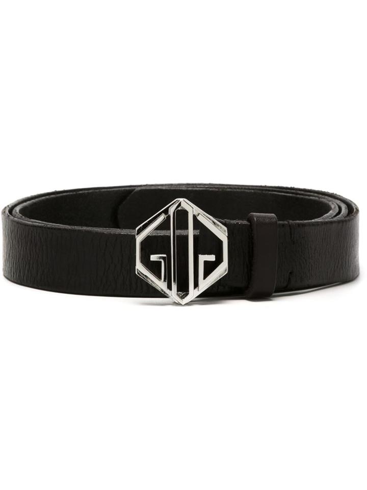 Golden Goose Deluxe Brand Logo Buckle Belt, Men's, Size: 90, Black, Leather