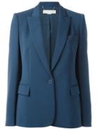 Stella Mccartney 'ingrid' Classic Jacket, Women's, Size: 38, Blue, Cotton/viscose/wool