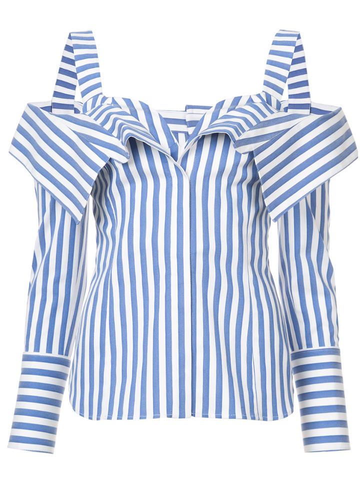 Monse Cold-shoulder Top - Blue