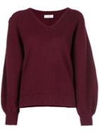 Maison Ullens V-neck Sweater - Purple