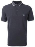 Dolce & Gabbana - Embroidered Crown Polo Shirt - Men - Cotton - 50, Grey, Cotton