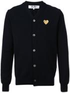 Comme Des Garçons Play Sparkle Heart Cardigan - Blue