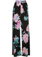 Leonard Marley Floral Print Trousers - Black