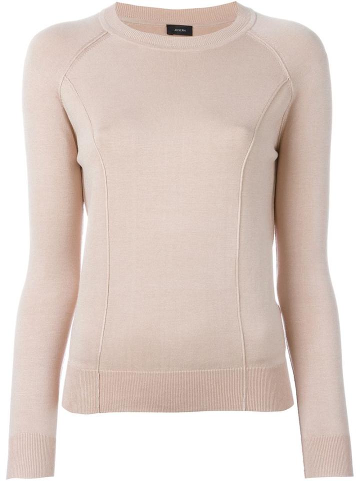 Joseph Raglan Panel Jumper, Women's, Size: Xl, Pink/purple, Silk/nylon/spandex/elastane
