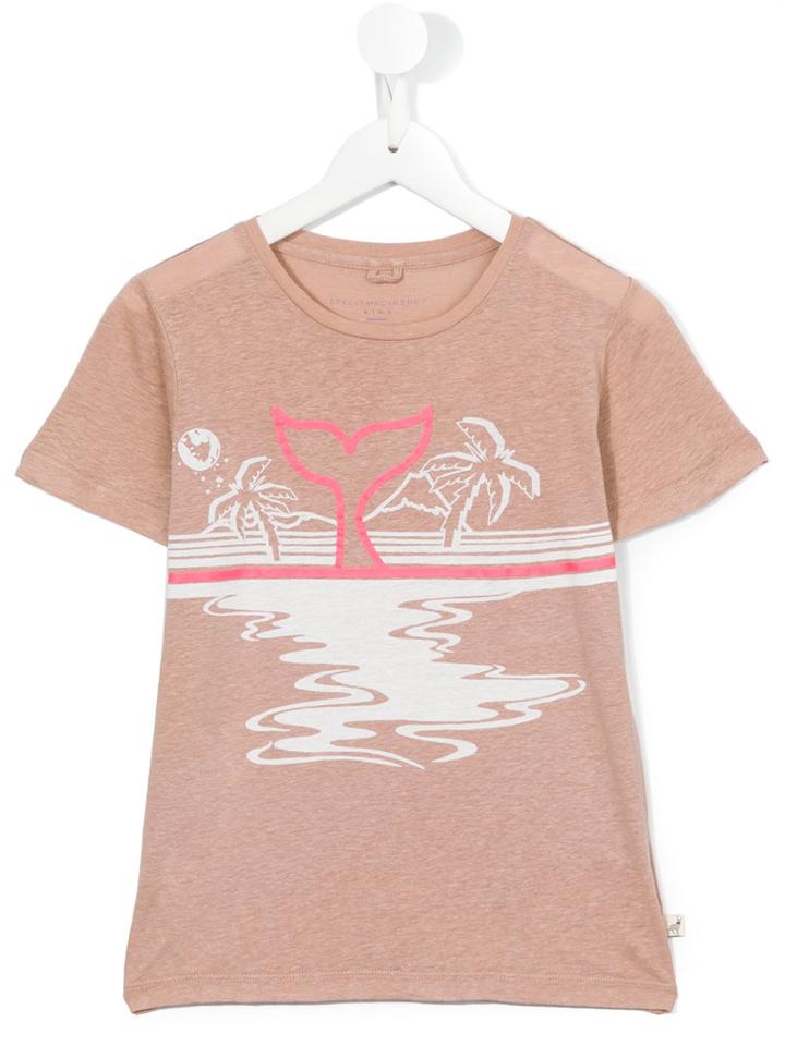 Stella Mccartney Kids Whale Print T-shirt, Girl's, Size: 8 Yrs, Pink/purple