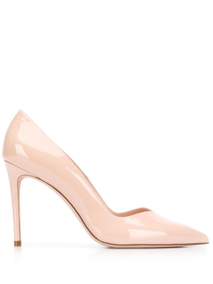 Stuart Weitzman Clay Patent Pumps - Neutrals