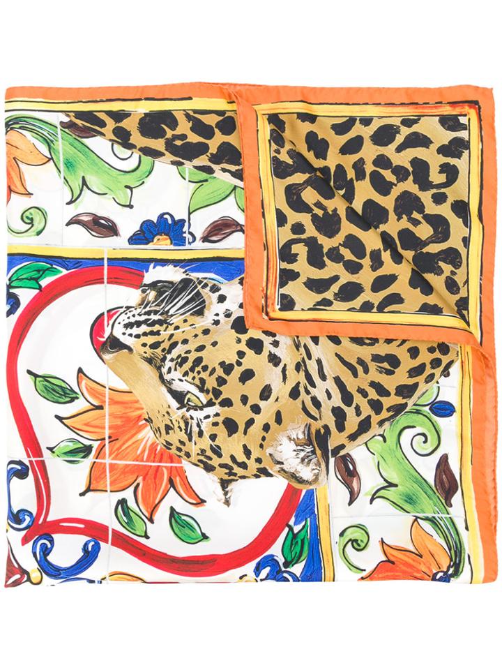 Dolce & Gabbana Patterned Silk Neckerchief - Multicolour