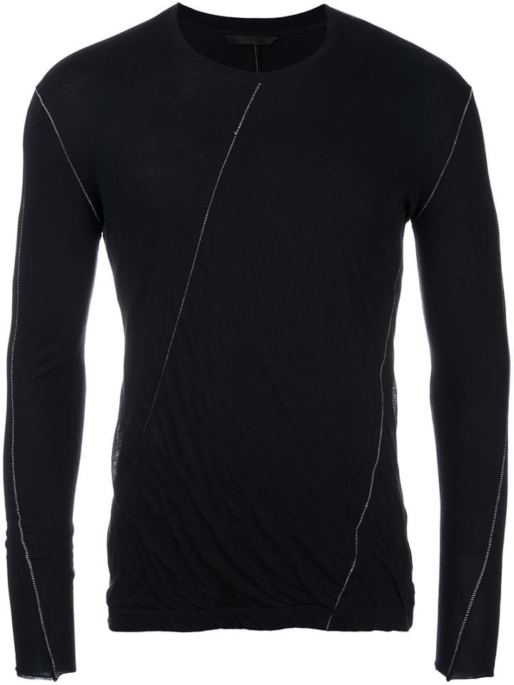 The Viridi-anne Longsleeved T-shirt, Men's, Size: 2, Black, Cotton