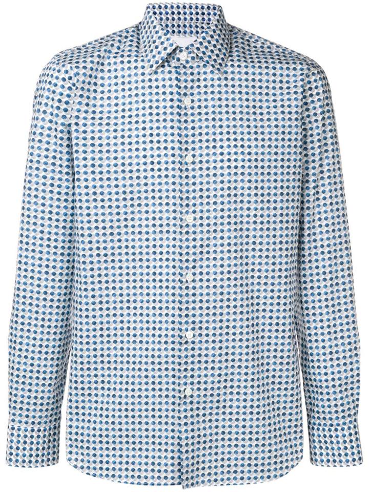 Prada Dot Patterned Shirt - White