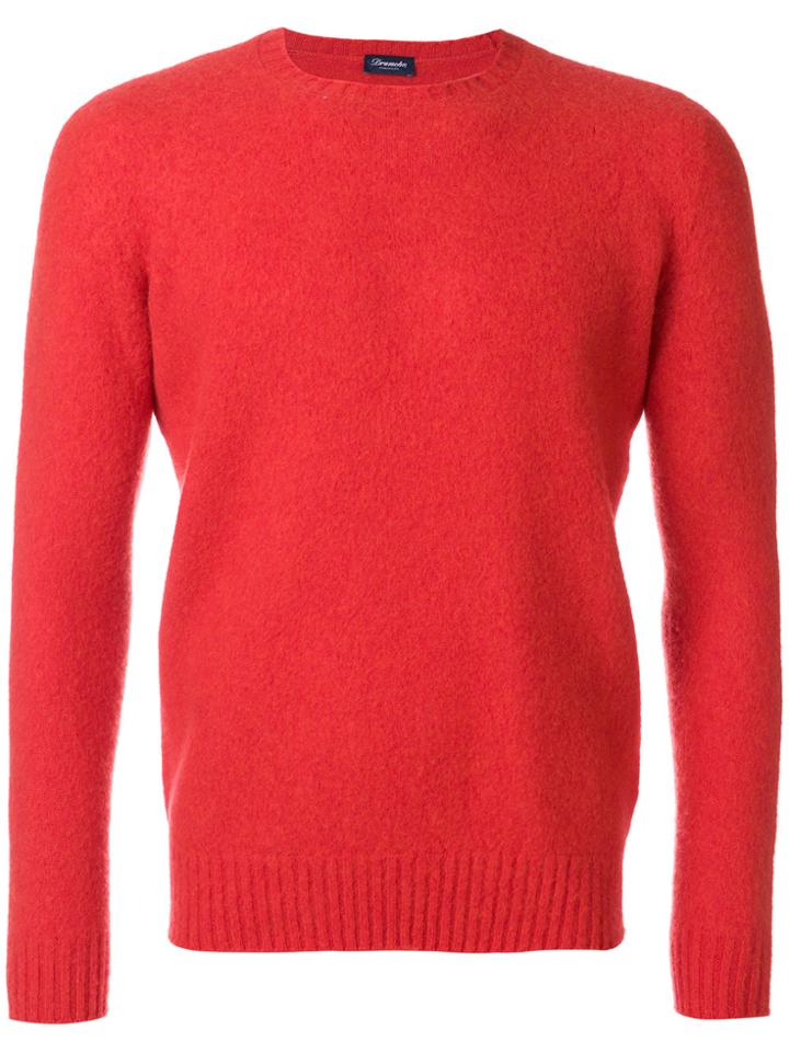 Drumohr Crew Neck Jumper - Red