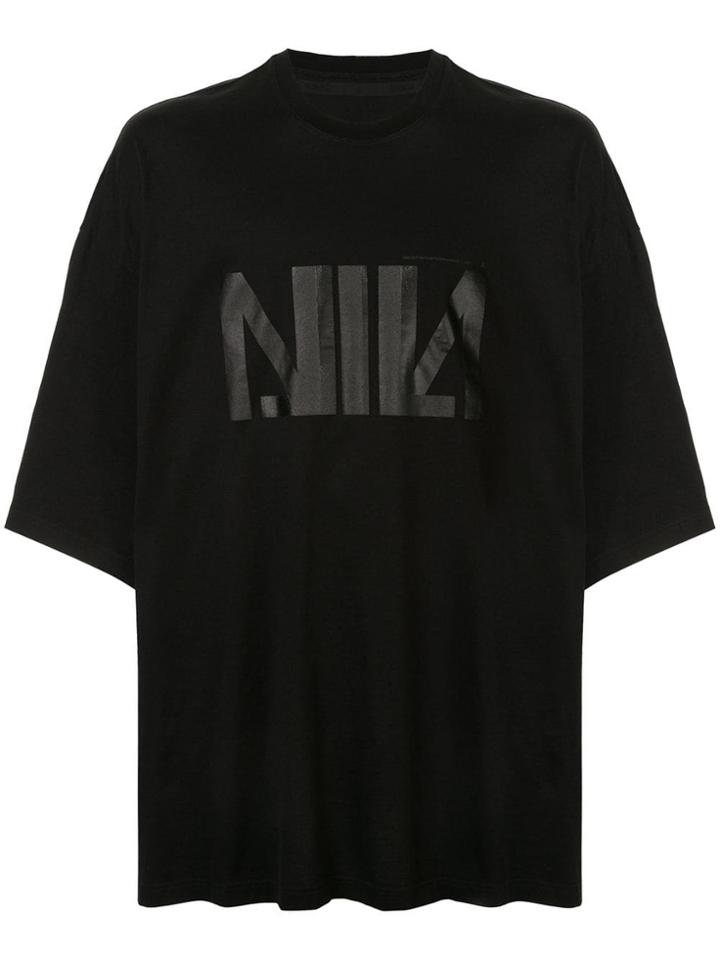 Nil0s Oversized Logo T-shirt - Black