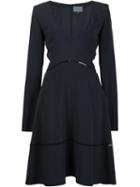 Maiyet V-neck Flare Dress