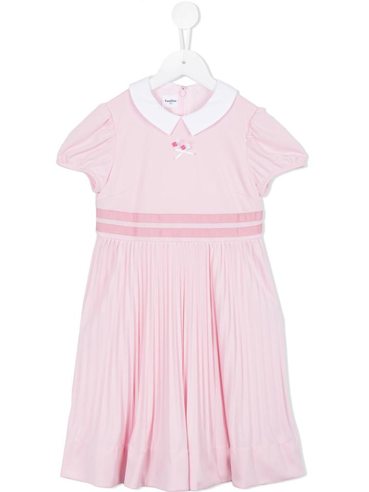 Familiar Pleated Dress, Girl's, Size: 6 Yrs, Pink/purple