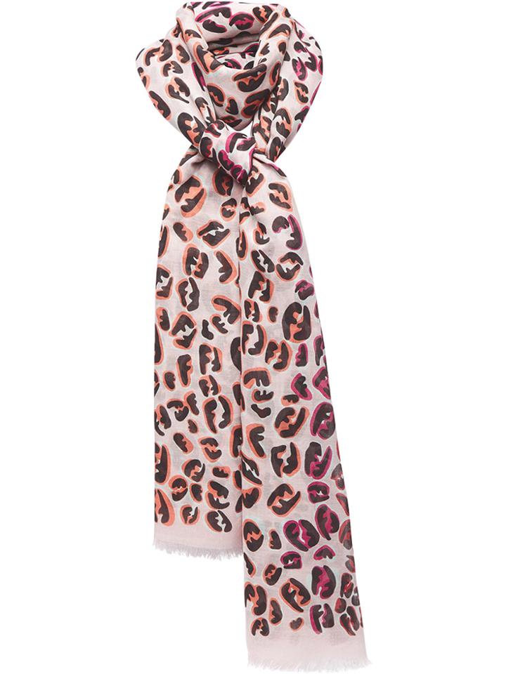 Fendi Splash Ff Maxi Stole Scarf - Pink & Purple