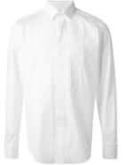 Lanvin Pleated Bib Dress Shirt - White