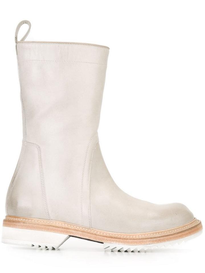 Rick Owens Round Toe Boots - Neutrals