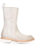 Rick Owens Round Toe Boots - Neutrals