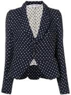 Comme Des Garçons Vintage Polka Dot Print Blazer - Black