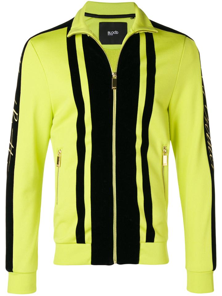 Blood Brother Embroidered Logo Fitted Jacket - Green