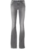 +people Frayed Hem Bootcut Jeans, Women's, Size: 29, Grey, Cotton/spandex/elastane