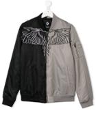 Marcelo Burlon County Of Milan Kids Teen Two-tone Bomber Jacket - Grey