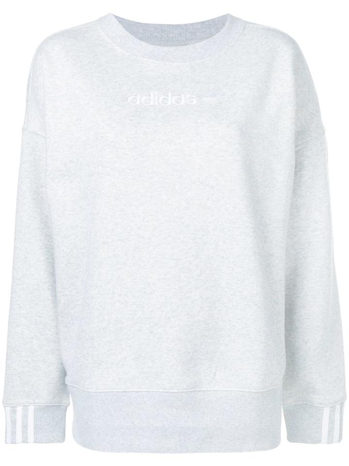 Adidas Embroidered Logo Sweatshirt - Grey