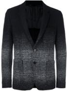 Dondup Ombre Tweed Blazer, Men's, Size: 52, Black, Polyester/viscose/virgin Wool