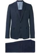 Armani Collezioni Two Piece Suit, Men's, Size: 48, Blue, Linen/flax/polyester/polyurethane/lyocell