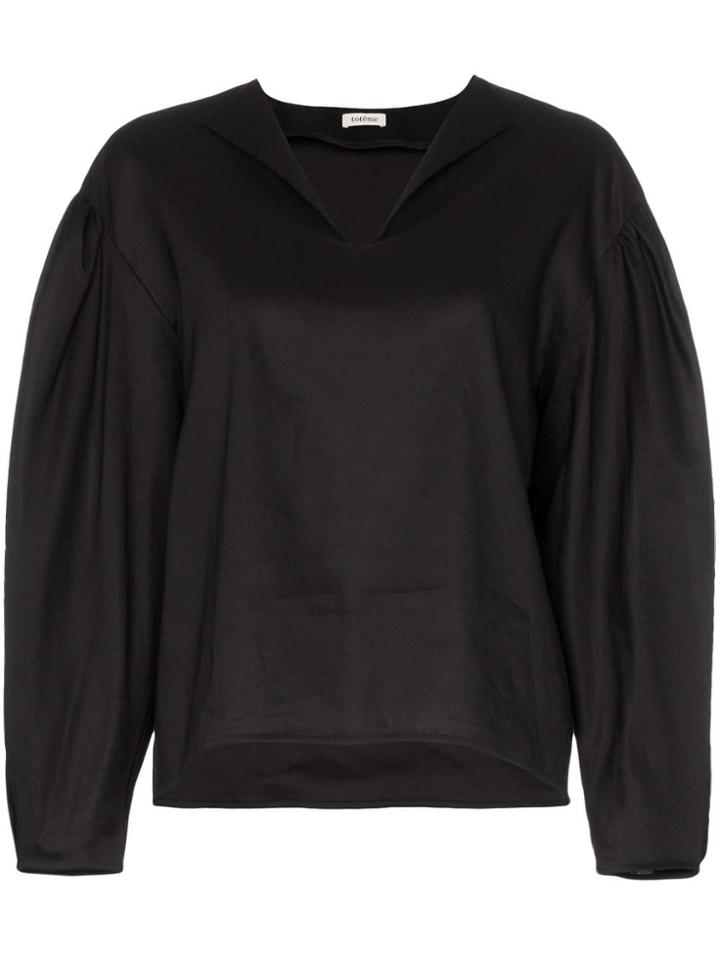 Toteme Oversized Shirt - Black