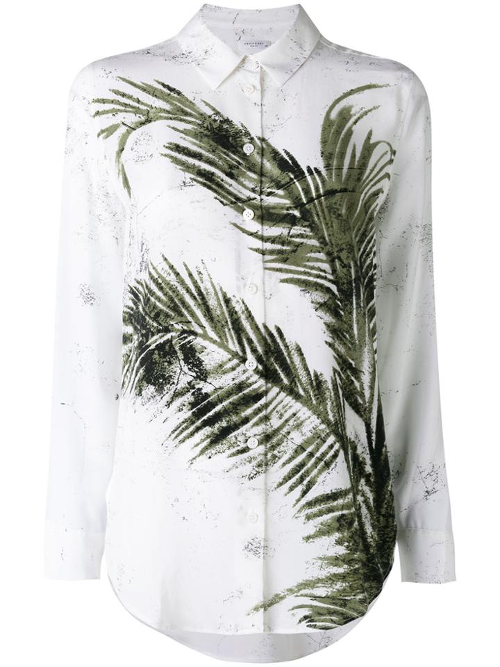 Equipment Printed Leaf Shirt - White