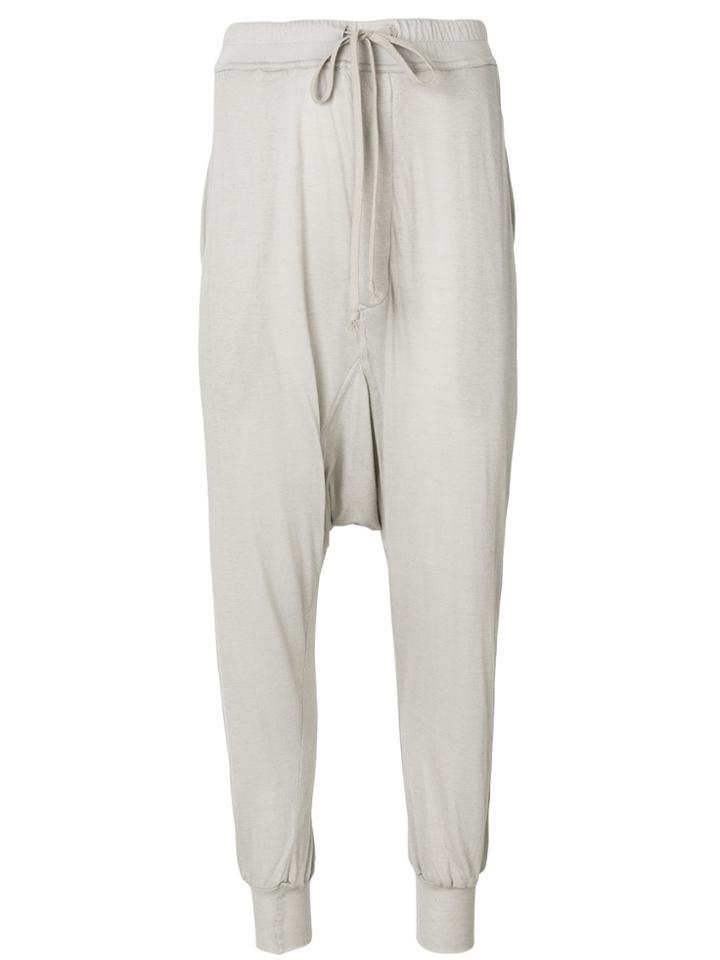 Rick Owens Lilies Wide Loose Track Trousers - Grey