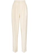 Golden Goose Deluxe Brand Brown Felicia High-waisted Slim Leg Linen