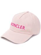 Moncler Contrast Logo Baseball Cap - Pink