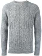 Brunello Cucinelli 'fili Mix' Sweater, Men's, Size: 50, Grey, Silk/cashmere/wool/polyamide