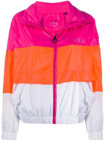 Fila Colour Blocked Sport Jacket - Pink