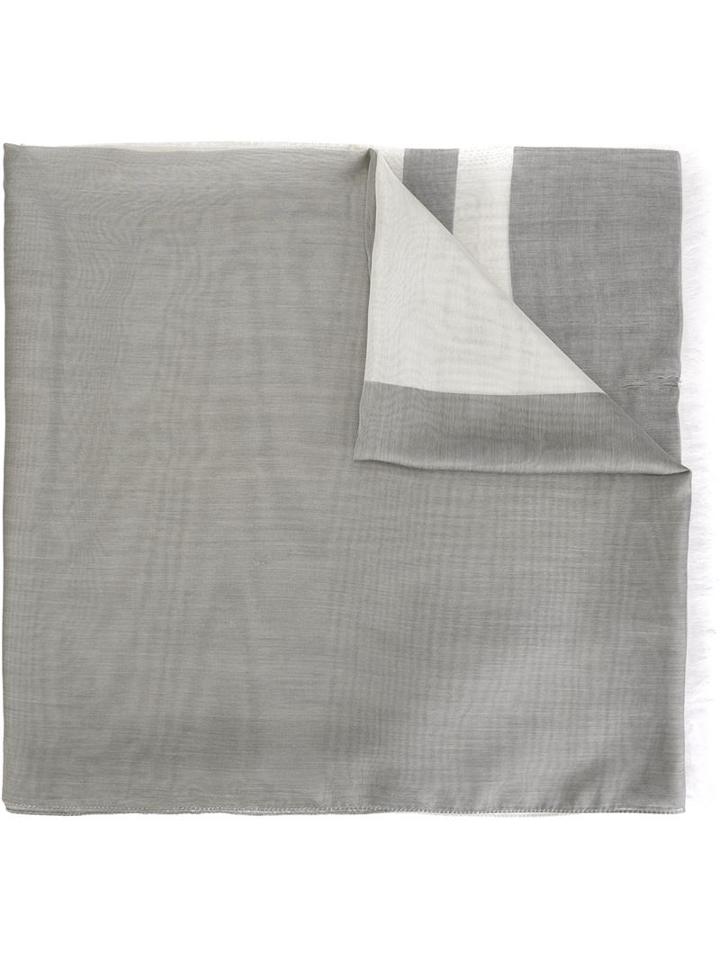 Eleventy Stripe Detail Scarf