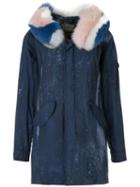 Mr & Mrs Italy Tie-dye Parka Coat - Blue