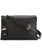 Dkny Medium Flap Crossbody Bag, Women's, Black, Leather
