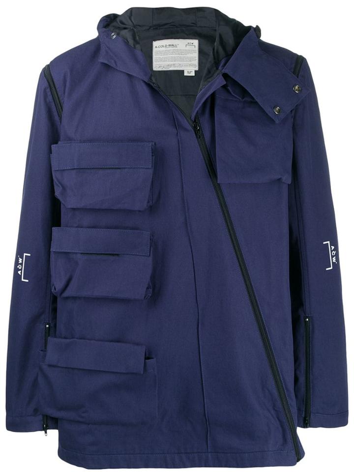 A-cold-wall* Multi-pocket Cargo Jacket - Blue