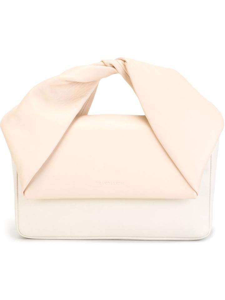 J.w.anderson 'twist' Handle Clutch, Women's, White