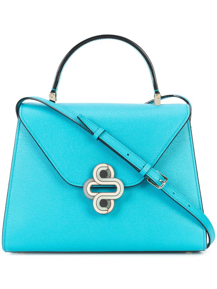 Valextra Iside Toothpaste Shoulder Bag - Blue