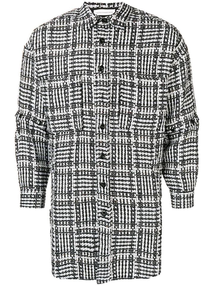 Faith Connexion Tweed Overshirt - Black
