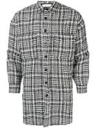 Faith Connexion Tweed Overshirt - Black