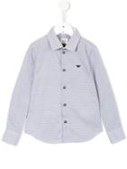Armani Junior Printed Shirt, Boy's, Size: 10 Yrs, White